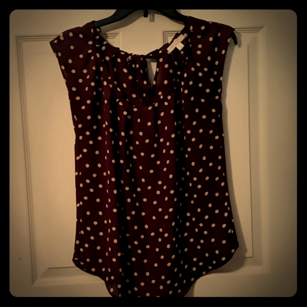 Lauren Conrad XS Maroon, beige